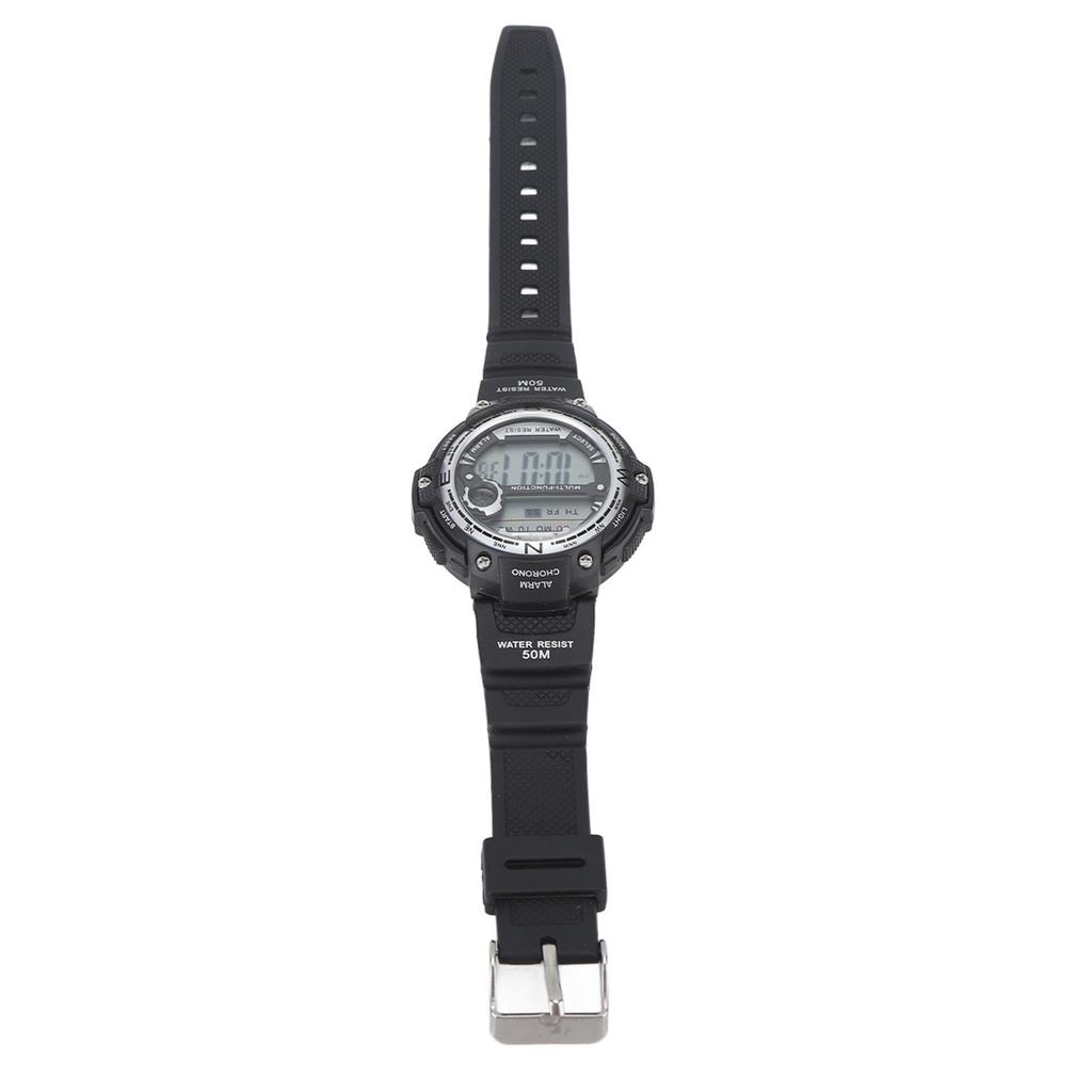 Multi Function Digital Watch 68mAh Luminous WR50M Waterproof Digital Sports Watch for Men Boys Black