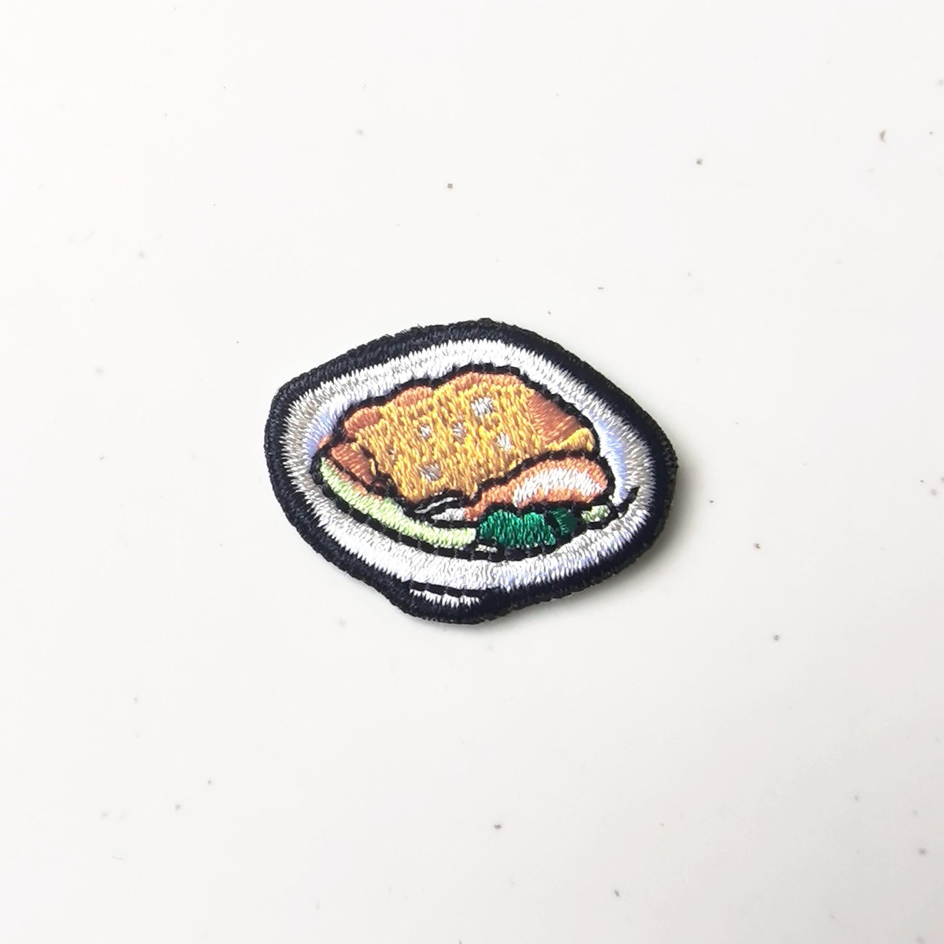 Korean Style Stone Pot Bibimbap Embroidered DIY Iron-on Patch