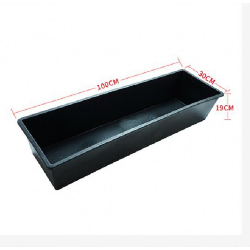 Large Durable Plastic Livestock Feeder Trough for Pigs, Cattle, Horses, Sheep, and Other Animals