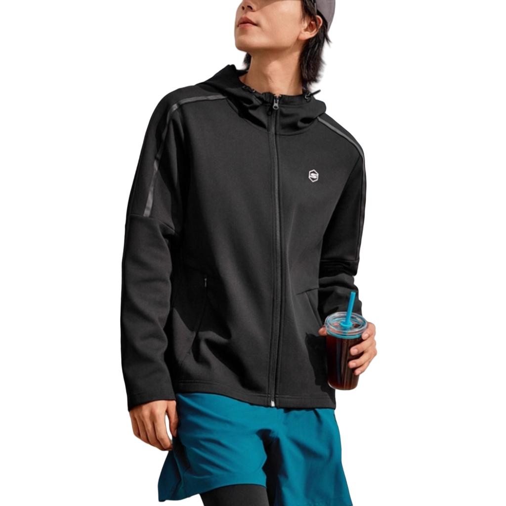 Skechers Jackets Men's Carbon Black/0018 Hooded (Non-detachable) Moderate P425M092-0018