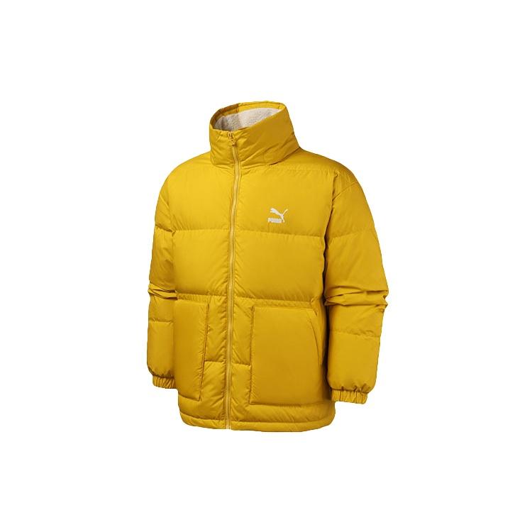 PUMA Classics Down Jacket Yellow White Men s 596548-20 L