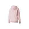 Puma Logo Print Drawstring Hoodie Long Sleeve Sweatshirt Women Tops Pink 535337-66