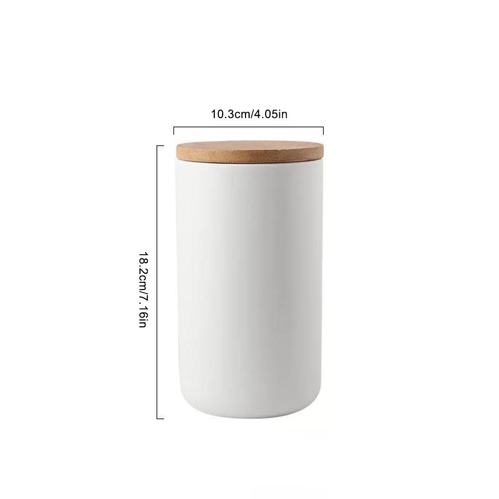 Ceramic Storage Jar Wide Application Multifunctional Non-skid Ceramic Seasoning Jars Durable