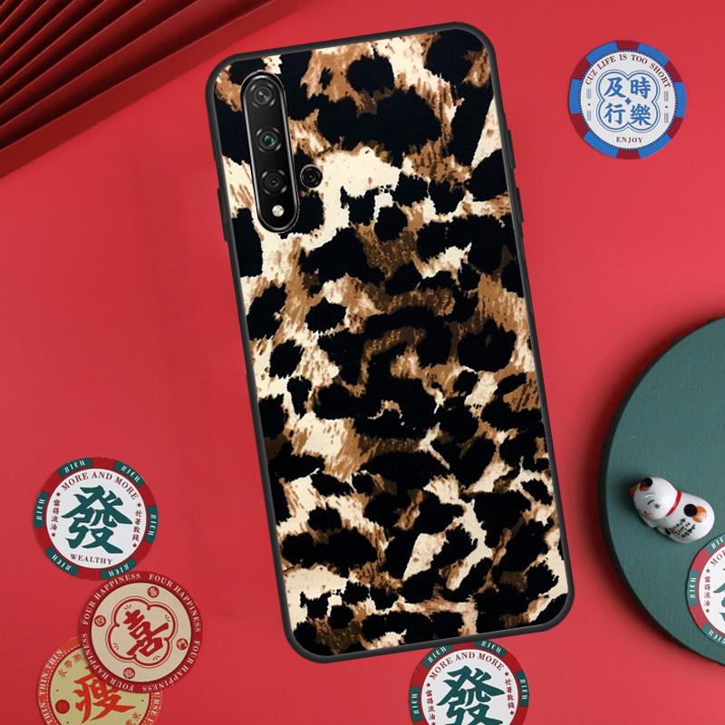 Tan Leopard For Huawei Nova 11i 8i 12i 12s 9 10 SE Y60 Y70 Y90 Y72 Y73 Y61 Y91 P60 Pro P30 P40 Lite Case