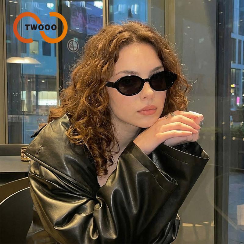 Two circles, premium sense insert American sunglasses high definition polarized driving UV protection sunglasses T
