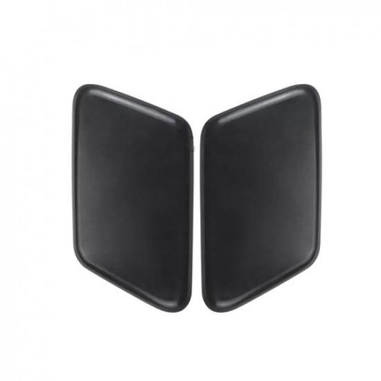 2Pcs For 2005-2009 Volvo S60 Front Headlight Washer Cover Black Left+Right Side