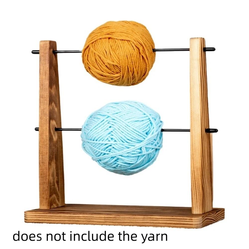 Solid Wood Wire Winding Rack Detachable Spindle Winder Wool Storage Rack Craft Supplies