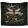 Pink Floral Butterfly Cow Tapestry,Coquette Pink Bow Cow Trendy Tapestry Wall Hanging, Cute Heifer Aesthetic Wall Tapestries For