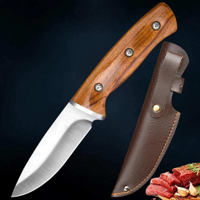 Stainless Steel Boning Knife Meat Fruit Househould Knives Kitchen Knife Meat Cleaver Chef Cooking Knives with Cover