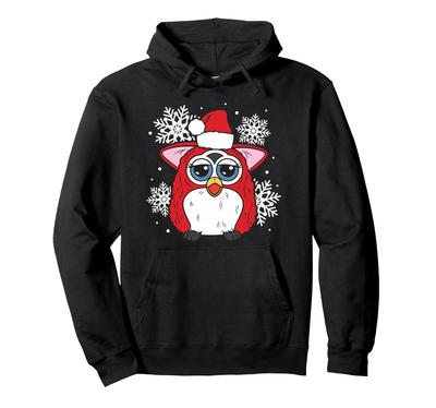 Furby Christmas Singing With Snowflakes Jolly Little Santa Hoodie
