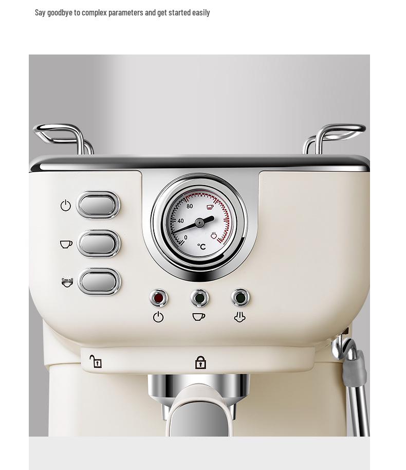 Italian Semi-Automatic Espresso & Milk Frothing Machine for Home or Office
