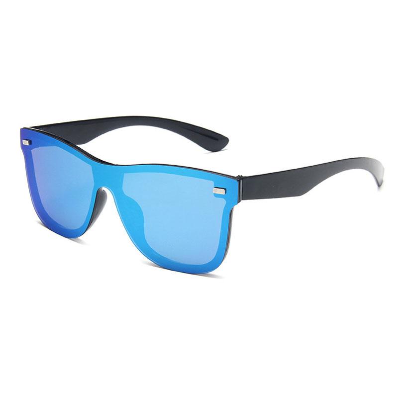 New Square Mirror Sunglasses Men Women UV400 One Piece Lens Fashion Brand Design Driving Eyewear Sun Glasses