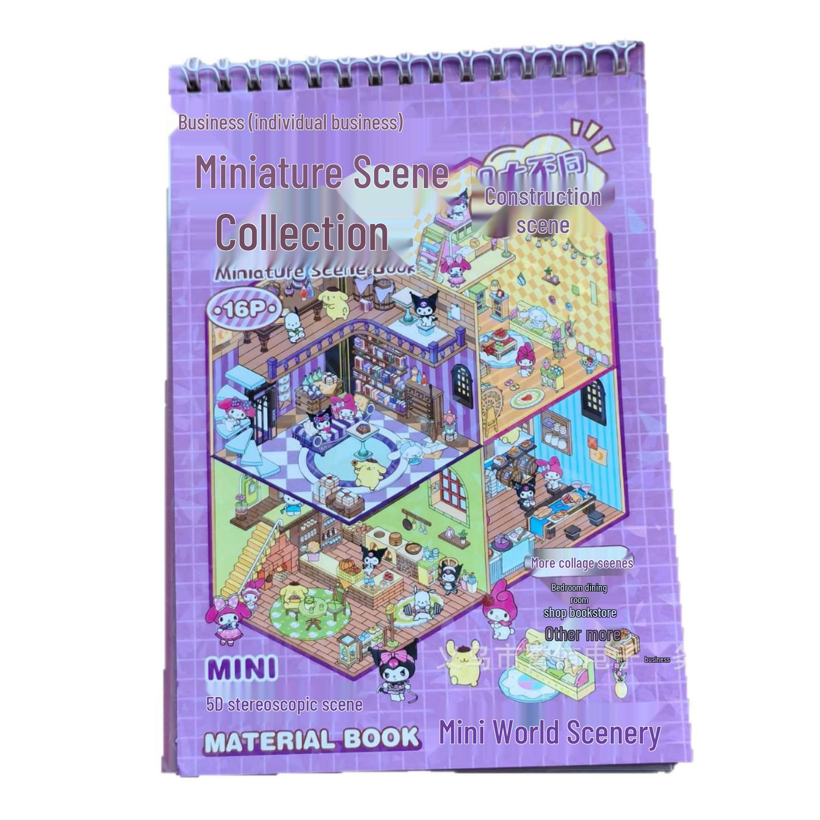 

3D Miniature Scenery Sticker Book for Children – DIY Handmade Gift & Reward Kapi (8 Stickers + 8 Scenes)