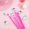 6Pcs Silicone Straw Cover Cap Cartoon Cute Straw Plugs Leak-Proof Pull Out Design Drinking Tube Tips Outdoor Activities