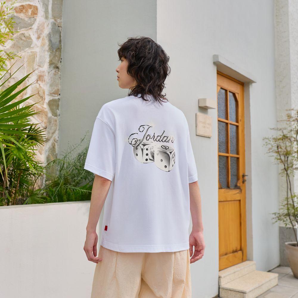 Jordan T Shirts Women s White Crew Neck Moderate XL