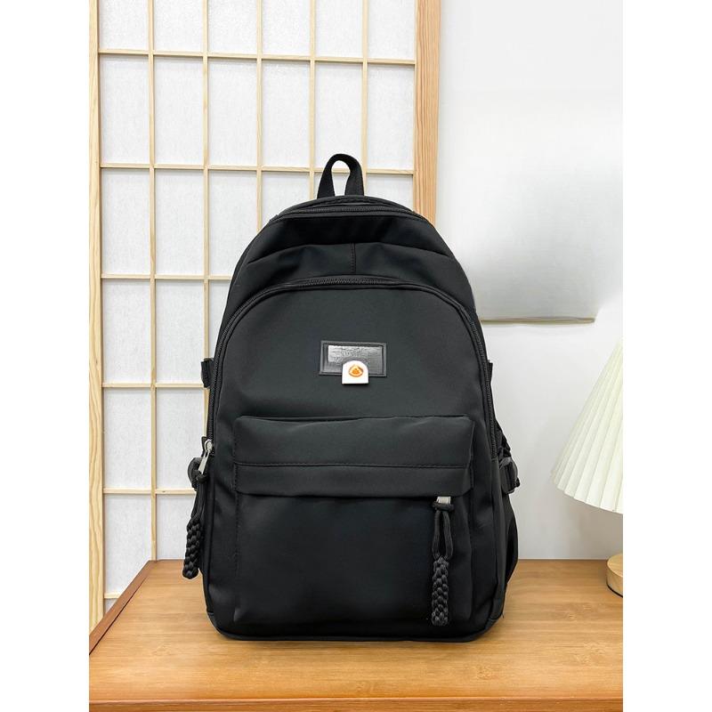 

Schoolbag for Women Simple Ins Large Capacity Junior High School Students Backpack Casual Backpack average size