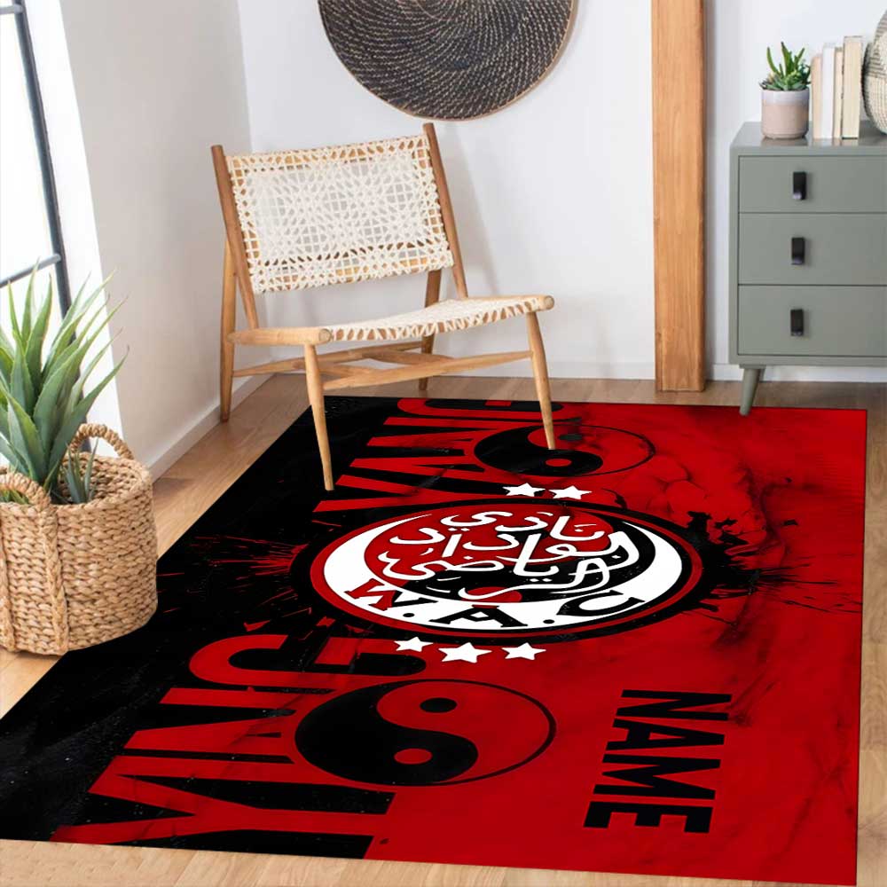 Wydad Athletic Club Customize your name rug, office chair cushion, home bedroom living room gift.