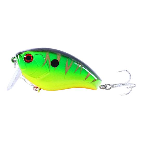 

6CM/17G Fishing Lure Simulated 3D Fisheyes Long Tongue Bright Color Sharp Hook Fish Attraction Universal Topwater Crank Artificial Hard Bait Fishing E