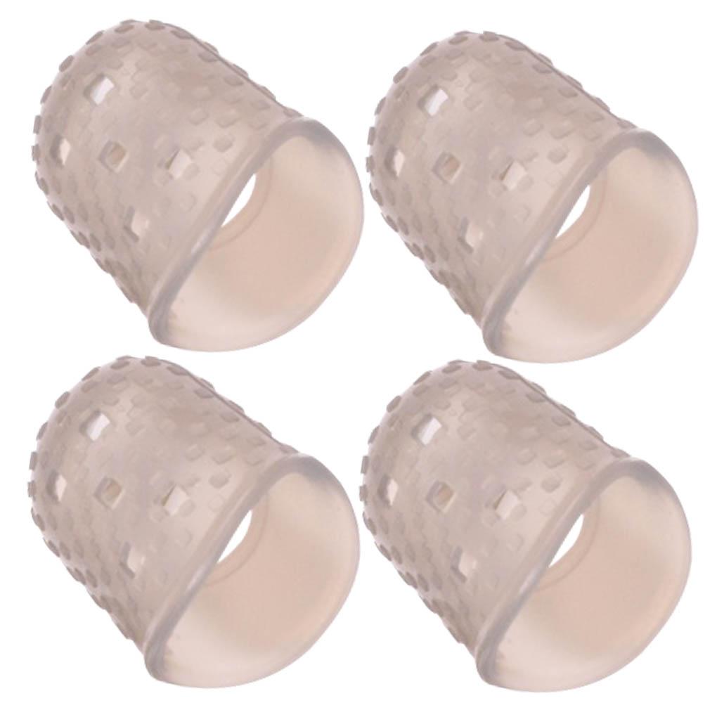 4pc Guitar Playing Left Hand Protector Ukulele Guitar Fingertip Protective Cover