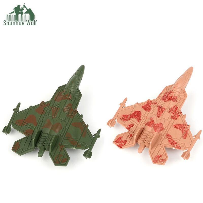 Children s 10-Piece Plastic Military Aircraft Model Set