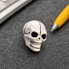Yousheng Halloween Skull Decoration, Black White Gothic Ornament for Spooky Party, Resin Haunted House Table