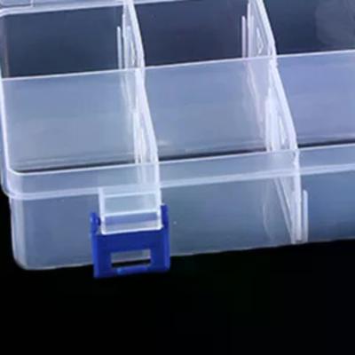 Multifunctional Tool Case 20*13.5*4.5cm Large 8 Grids Plastic Storage Box Screw Electronic Component Transparent Organizer
