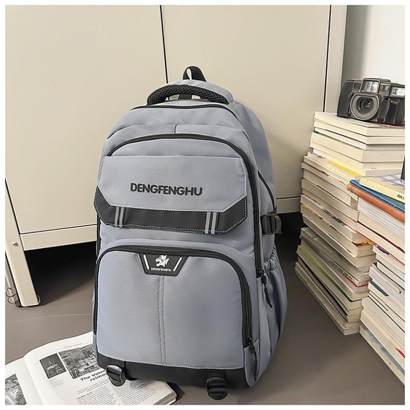 School bag new high-value retro fresh trendy cool niche design backpack couple lightweight travel backpack
