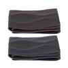 Sport Steering Wheel Wrap 38cm/15in Leather Steering Wheel Wrap Cover Hand Stitching Embossing with Needle and Thread Universal