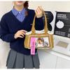 2025 Autumn and Winter New Sweet Lady Corduroy Pain Bag Valley Beauty Two-dimensional Shoulder Handbag Hair Bag Women's Bag