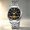 Men's Quartz Watch SKMEI Chronograph Stainless Steel Star Calendar 9394