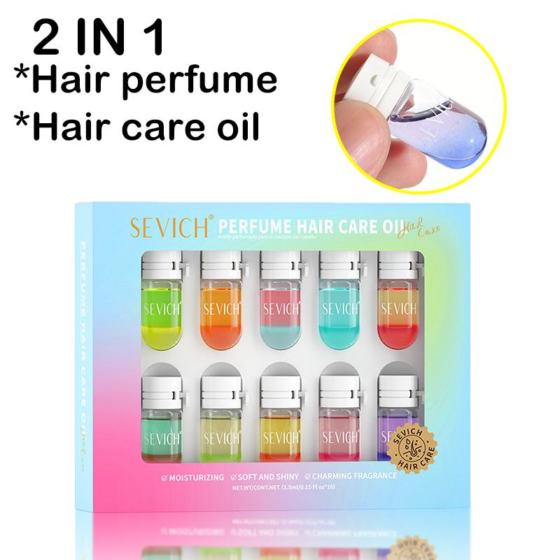 SEVICH Haarparfüm & Haaröl 2 In 1 Nicht fettendes glänzendes Haaröl für krauses Hitzeschutz Langanhaltendes Sommer-Haarparfüm