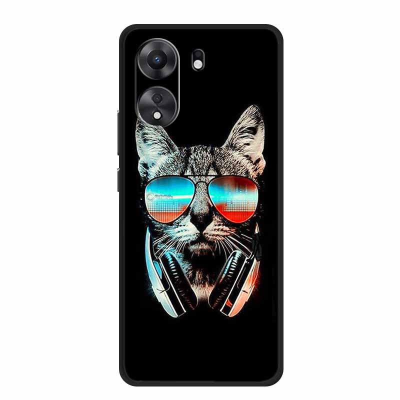 For Xiaomi Poco C65 Case Animals Soft Silicone TPU Phone Cases Back Cover For Xiaomi PocoC65 6.74" Wolf Protector Cute Girl Para