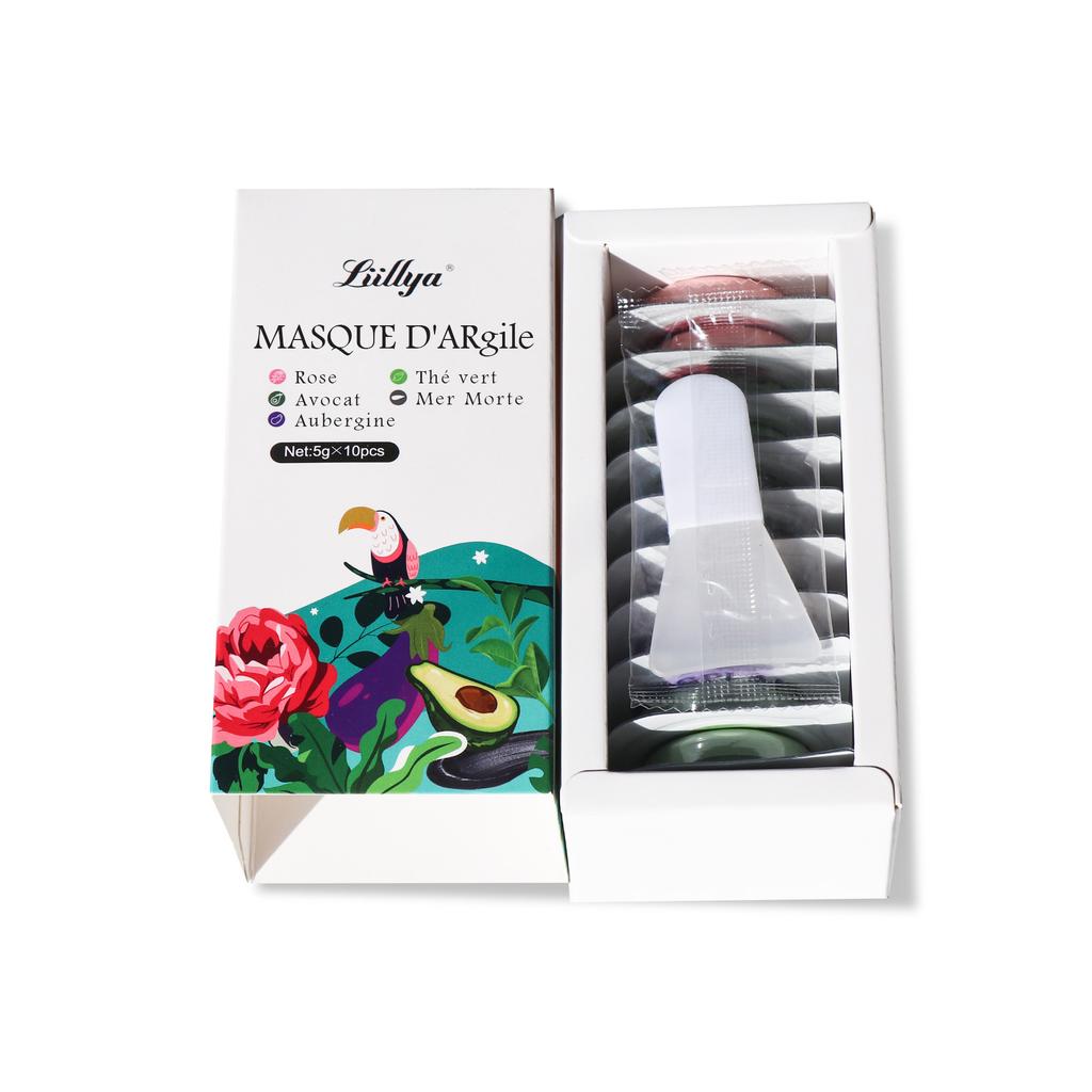 Avocado Mud Mask Portable Apply Clean Green Tea Rose Mud Mask Chitosan Split Collagen Mask