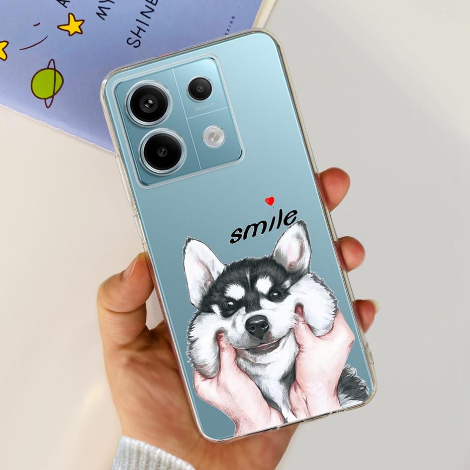 For Xiaomi Poco X6 Pro 5G Case Cute Cat Butterfly Painted Cover Soft Silicone Phone Case For Xiaomi Poco X6 Pro PocoX6 5G Fundas