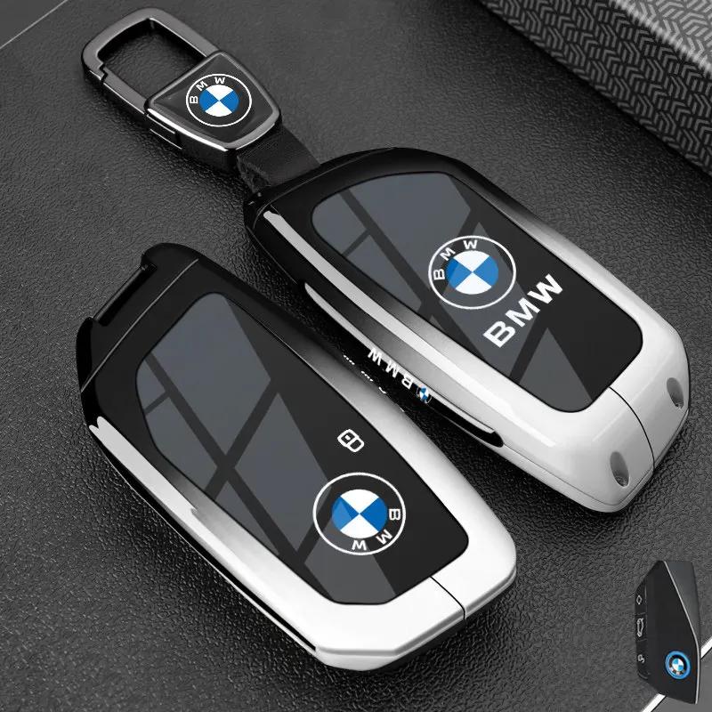 Metal NFC Car Card Key Cover Fob Case Shell for BMW 1 3 New 5 7 8 Series X1 X3 X5 X6 X7 F30 G20 F34 F31 G30 G01 F15 I3 M4 535le LVAXC1