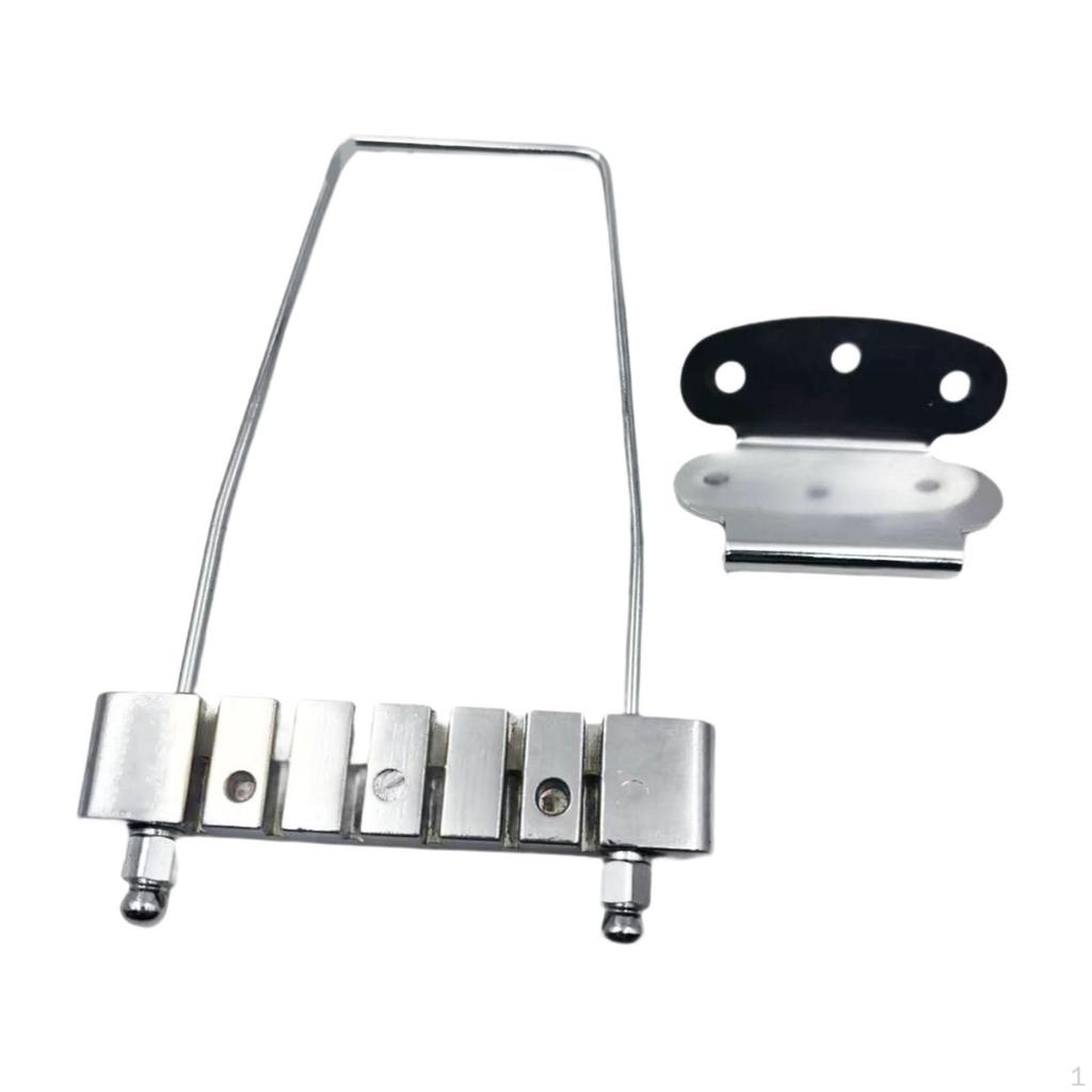 Guitar Tailpiece Bridge Accessory String Replaces Parts Metal DIY Professional Jazz