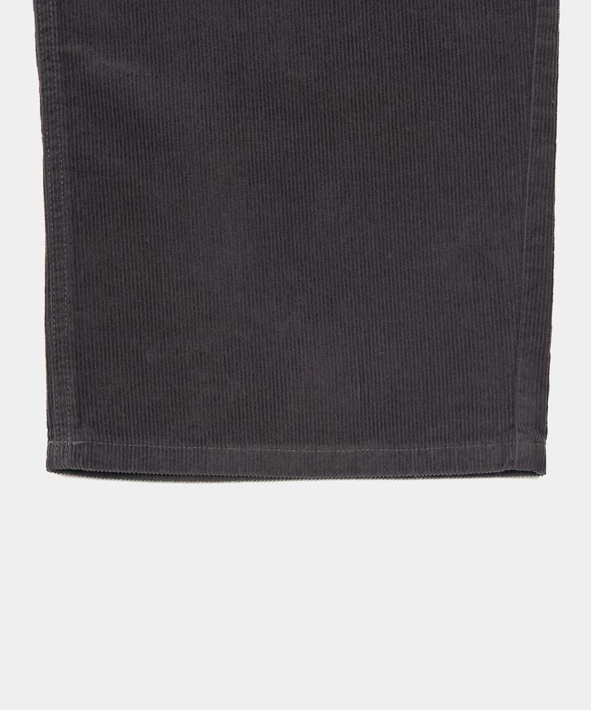 EXCONTAINER One-Pleat Wide Corduroy Pants (Charcoal)