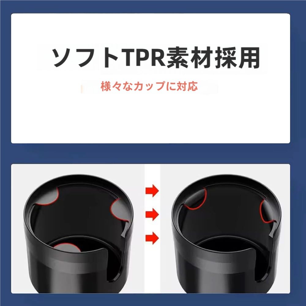 OEMASSIVE Car Drink Multifunctional Car Cup Smartphone Console Car Cup Holder with Charging Adjustable Fits Large ABS Small Item Car Interior Drink