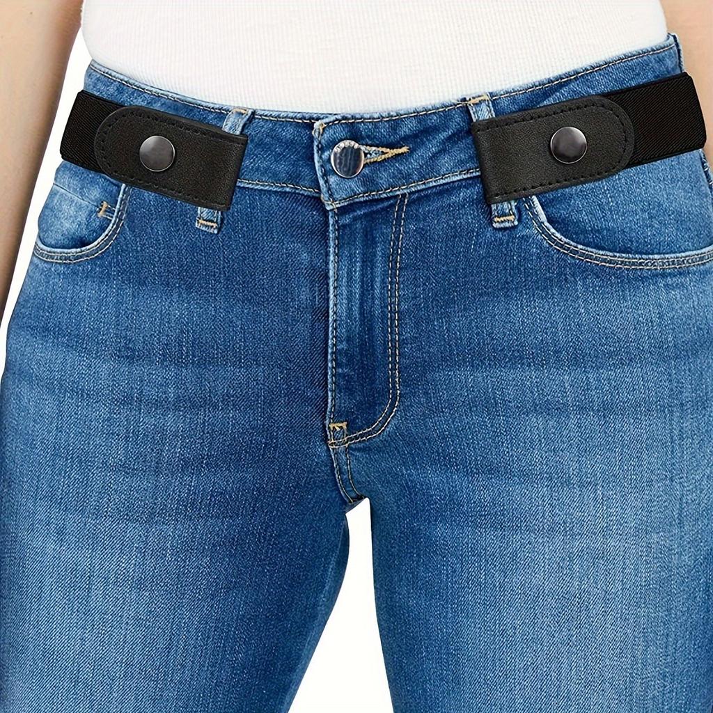 1pc Abdominal Control Belt - Elastic Adjustable Waistband for Jeans and Pants - No Buckle Design, Comfortable and Convenient for Men & Women
