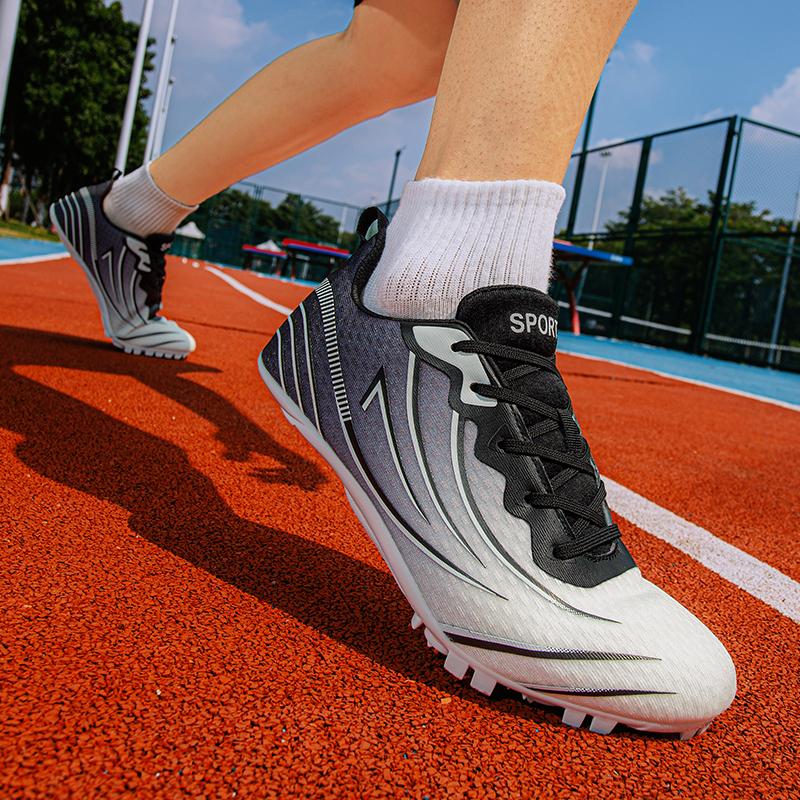 Men Track Field Shoes Professional Training Sneakers 8-Spike Running Spiked Shoes Women Sprint Race Running Sports Shoes Anti-slip