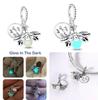 Copper Exquisite Luminous Firefly Light Bulb Star Spider Pendant Fit European Original Bracelet Necklace Diy Jewelry