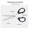 Wang Wuquan Stainless Steel Pointed Scissors for Office, Art, and Students
