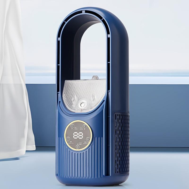 1pc Bladeless Fan With Mist Spray Summer Home Desktop USB Cooling Fan Humidifying Cool Breeze Air Conditioner Fan