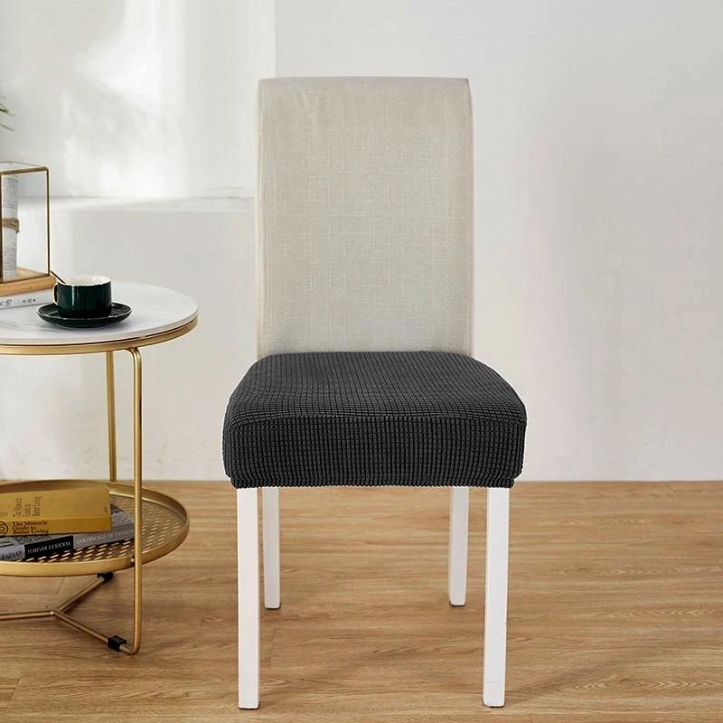 Universal Elastic Thick Seat Covers for Slipcovers for Dining Room Hotel Chair Protector Chair Cover Stretch Chair Case Pad