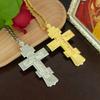 Pandantiv Cruce Ortodoxă Isus HTISOK Pandantiv Piept Pastor Biserică Articole Rituale Religioase Rugăciune Rugăciune Colier Cruce din Aliaj