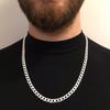 ITALIAN Silver Men' Chain 925 SILVER FULL Diamond Chain