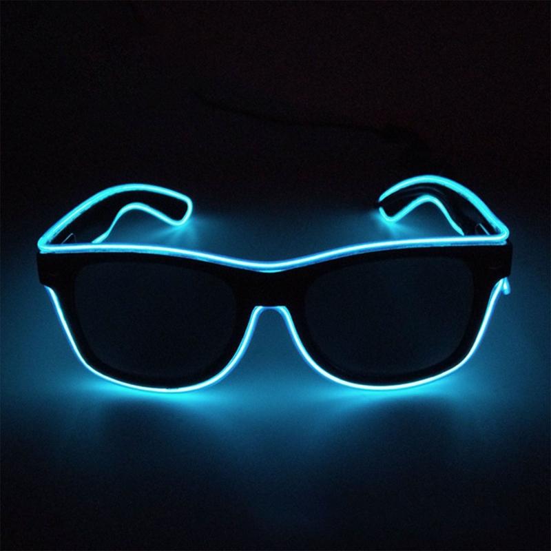 Decorative Glasses Trendy Glowing Glasses Light Up Party Decorations Christmas Gift Unique Take Photo Props