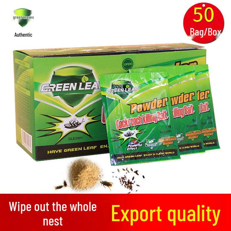 

GreenLeaf Средство от тараканов - Высокоэффективная приманка для уничтожения всего гнезда для домашних кухонь. GreenLeaf Roach Bait *1 pack