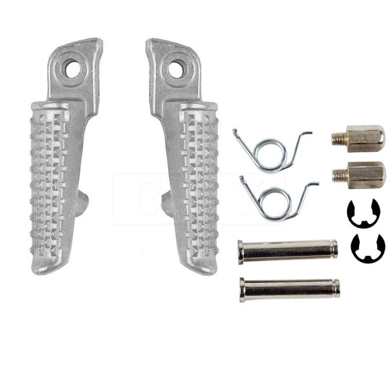 For Honda CBR600RR 2003-2006 CBR1000RR 2004 2005 2006 2007 2008 2009 2010 2011-2014 Motorcycle Front Rear Footrests Foot pegs Front White