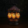 Światła karuzeli duchów, Halloweenowa lampka nocna duch USB, Winylowy wystrój karuzeli z unoszącym się duchem, Straszna lampka dekoracyjna do sypialni, domu Ki
